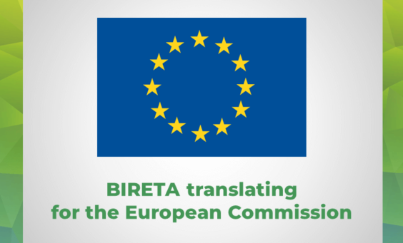 EU flag Bireta translates for European Commission