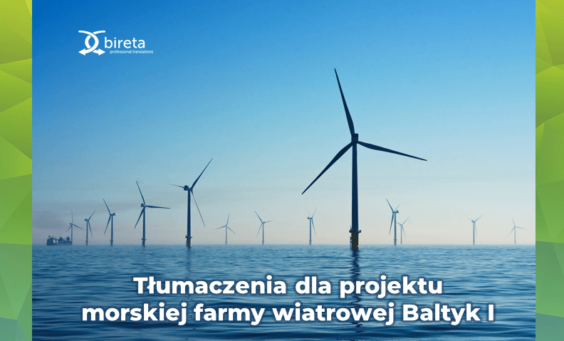 Farma wiatrowa na morzu Biuro tłumaczeń Bireta Bałtyk 1